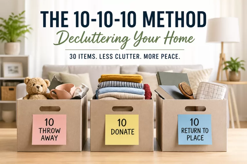 The 10-10-10 Method: Decluttering Without the Drama